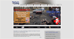 Desktop Screenshot of medicineofcycling.com